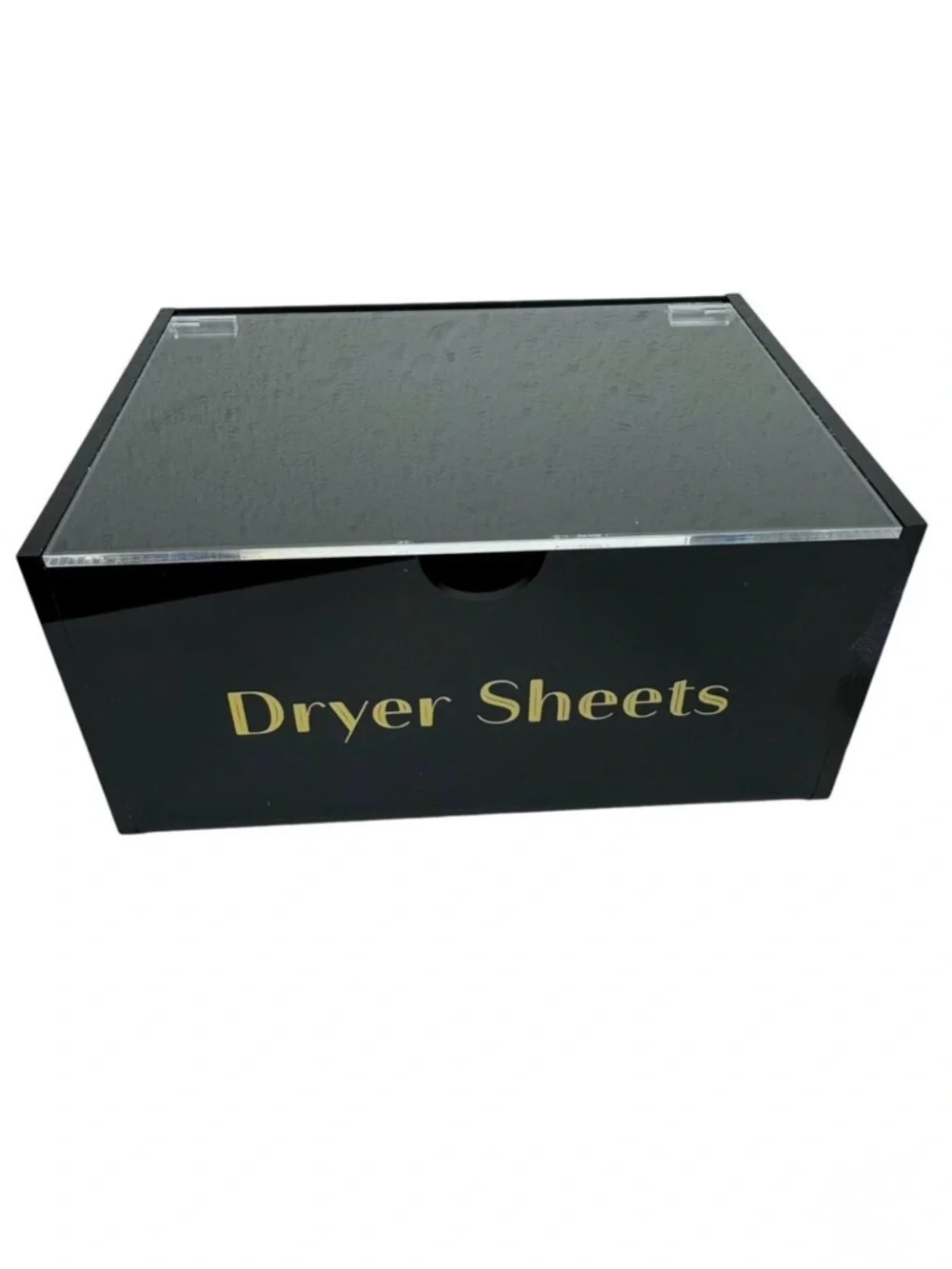 New‎ In Box Black Dryer Sheets Plastic Flip Lid Holder